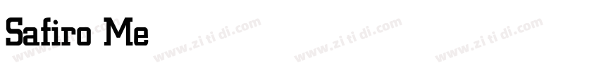 Safiro Medium字体转换